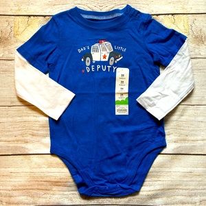 Jumping Beans Police Car Long Sleeve Bodysuit NWT Boys Size 24 mo
